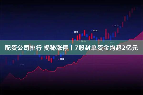 配资公司排行 揭秘涨停丨7股封单资金均超2亿元